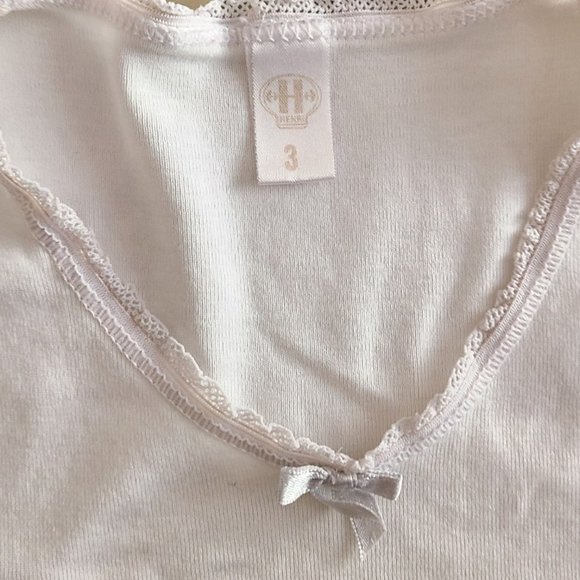 HENRI Size 3 girl's V-neck t-shirt short sleeve - Picture 2 of 2